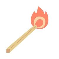 Match Stick. Hand drawn doodle icon. vector