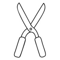 Scissor. Hand Drawn Spring Icons. vector