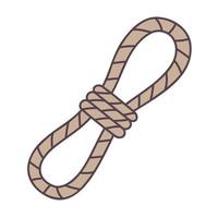Rope. Hand drawn doodle icon. vector