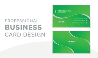 Stylish modern business card design template. vector