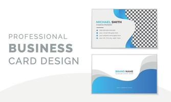 Stylish modern business card design template. vector