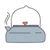 Kettle. Hand drawn doodle icon. vector