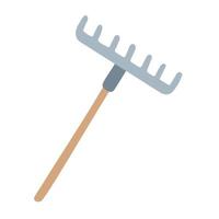 Rake. Hand Drawn Spring Icons. vector