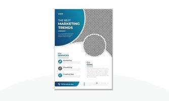 Modern business flyer design and brochure cover template vector