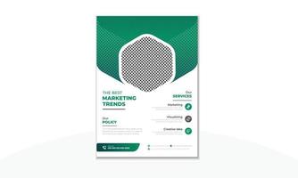 Modern business flyer design and brochure cover template vector