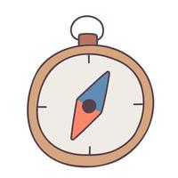 Compass. Hand drawn doodle icon. vector
