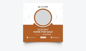 Home rent sale social media advertising posts digital marketing vector. Unique geometric modern square template social media layouts poster promo social media banners design. vector