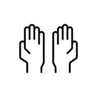 this is a praying hand icon
