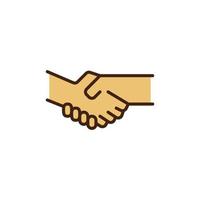 this is a shaking hands icon vector