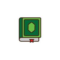 this is the icon of the Quran or al Kitab vector