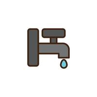 this is a water faucet icon for ablution vector
