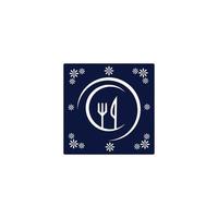 fork and spoon restaurant logo vector template