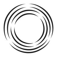 Lines in Circle Form . Spiral Vector Illustration .Technology round Logo . Design element . Abstract Geometric shape .