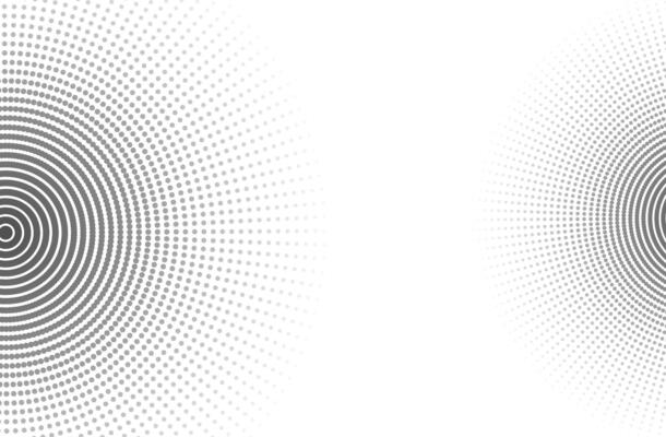 Halftone radial gradient effect background