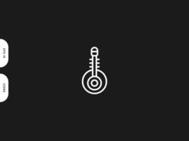 Instrument icon line free vector