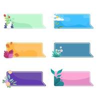 Flat Decorative Chat Bubble vector