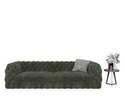 modern sofa 3d rendering isolated on white background photo