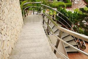 granite Stairs in the city top view , photo