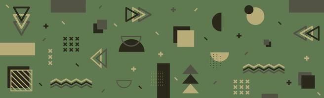 Abstract background khaki different geometric shapes - Vector