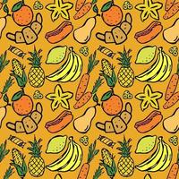 vector food icons. seamless pattern with food icons. icons of food