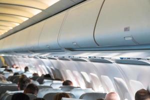 close-up aircraft cabin photo