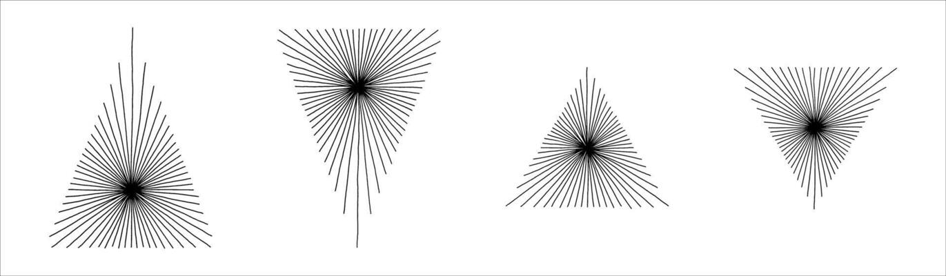 hand drawn bursts vector