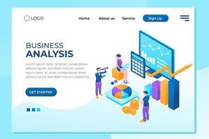 Auditing, business analysis concept with characters. Concept of opportunities. Graphic and audit documentation, economic analysis financial budget. Illustration Flat isometric vector background