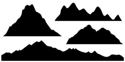 mountain silhouette, mountain ridge, mountain background vector