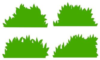 flat bush, hand drawn bush vector