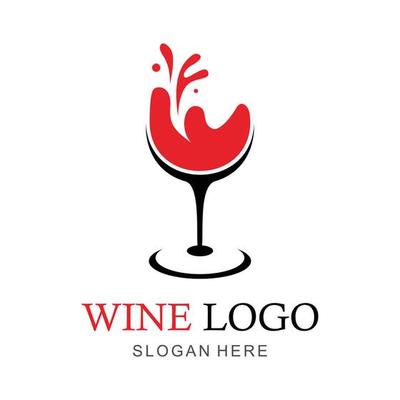 wine abstract logo