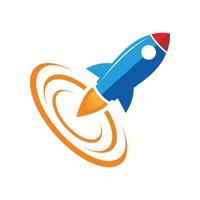 rocket vector icon, logo