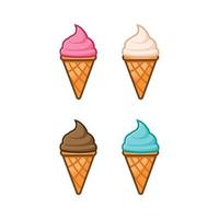 ice cream isolated vector illustration