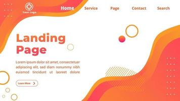 Abstract Background For Web Landing page vector