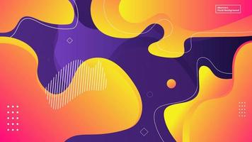 Abstract Fluid background designed using gradient colors vector