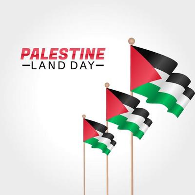 vector graphic of Palestine land day good for Palestine land day celebration. flat design. flyer design.flat illustration.