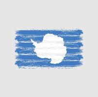 Antarctica Flag Brush Strokes. National Flag vector