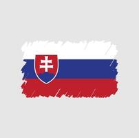 cepillo de bandera de eslovaquia vector
