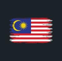 Malaysia Flag Brush. National Flag vector