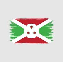 cepillo de la bandera de burundi. bandera nacional vector