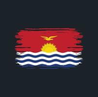 Kiribati Flag Brush. National Flag vector