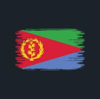 Eritrea Flag Brush. National flag vector