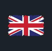 United Kingdom Flag Brush vector