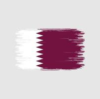 Qatar Flag Brush. National flag vector