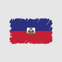 Haiti Flag Brush vector