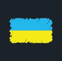 Ukraine Flag Brush vector