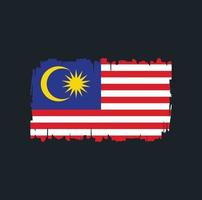 Malaysia Flag Brush Strokes. National Flag vector