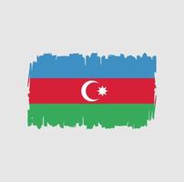 trazos de pincel de bandera de azerbaiyán. bandera nacional vector