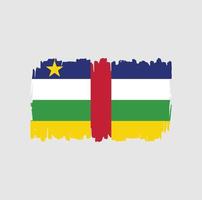 Central African Flag Brush Strokes. National Flag vector