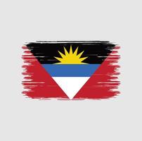 Antigua and Barbuda Flag Brush. National Flag vector