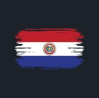 Paraguay Flag Brush. National Flag vector